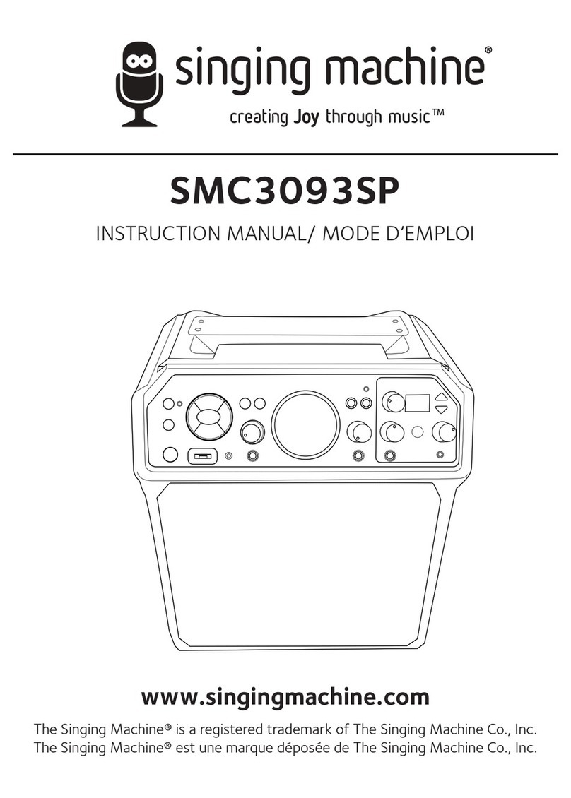 The Singing Machine SMC3093SP User manual The Singing Machine SMC3093SP User manual