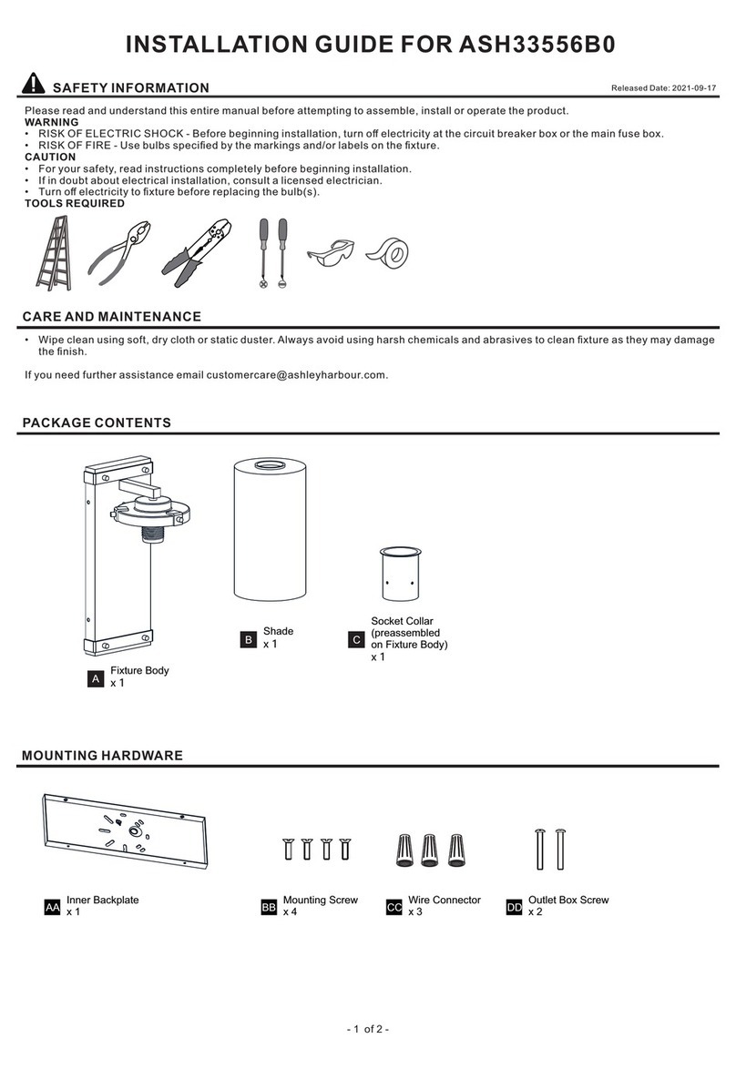Quoizel ASH33556B0 User manual