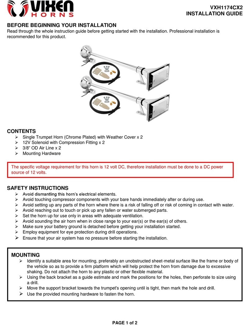 Vixen Horns VXH1174CX2 installation guide