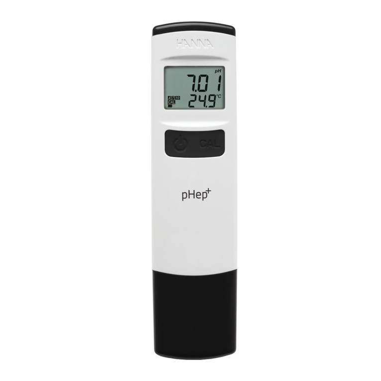 Hanna Instruments pHep+ HI98108 User manual