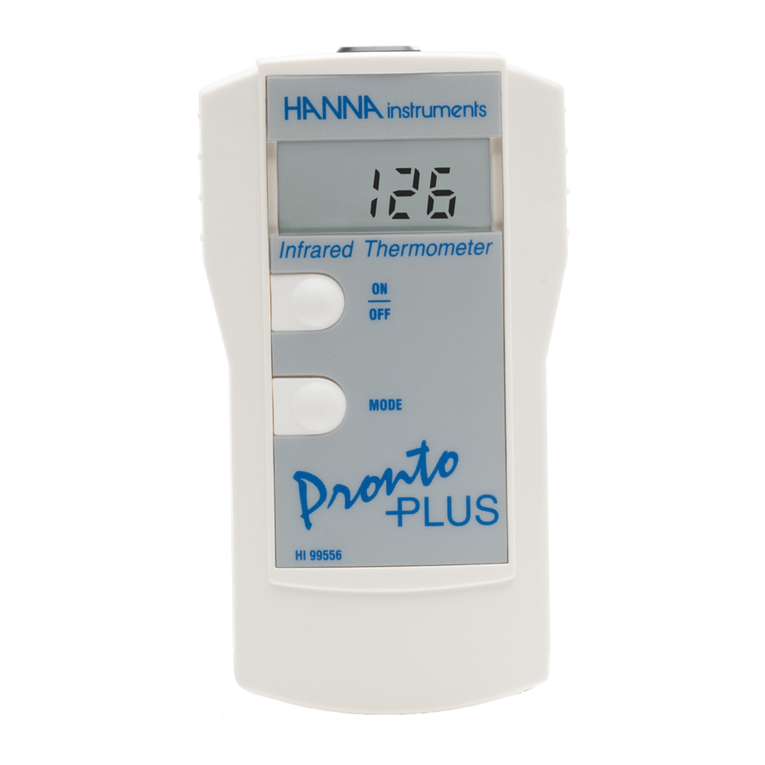Hanna Instruments Pronto Plus HI99551 Series User manual