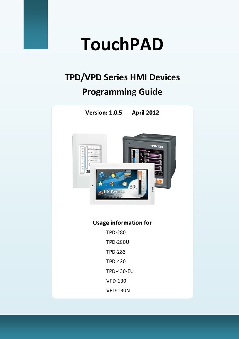 ICP DAS USA TouchPAD TPD Series Programming guide
