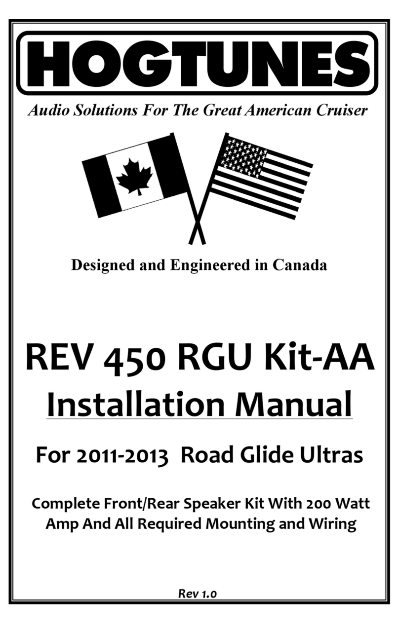Hogtunes REV 450 RGU Kit-AA installation manual