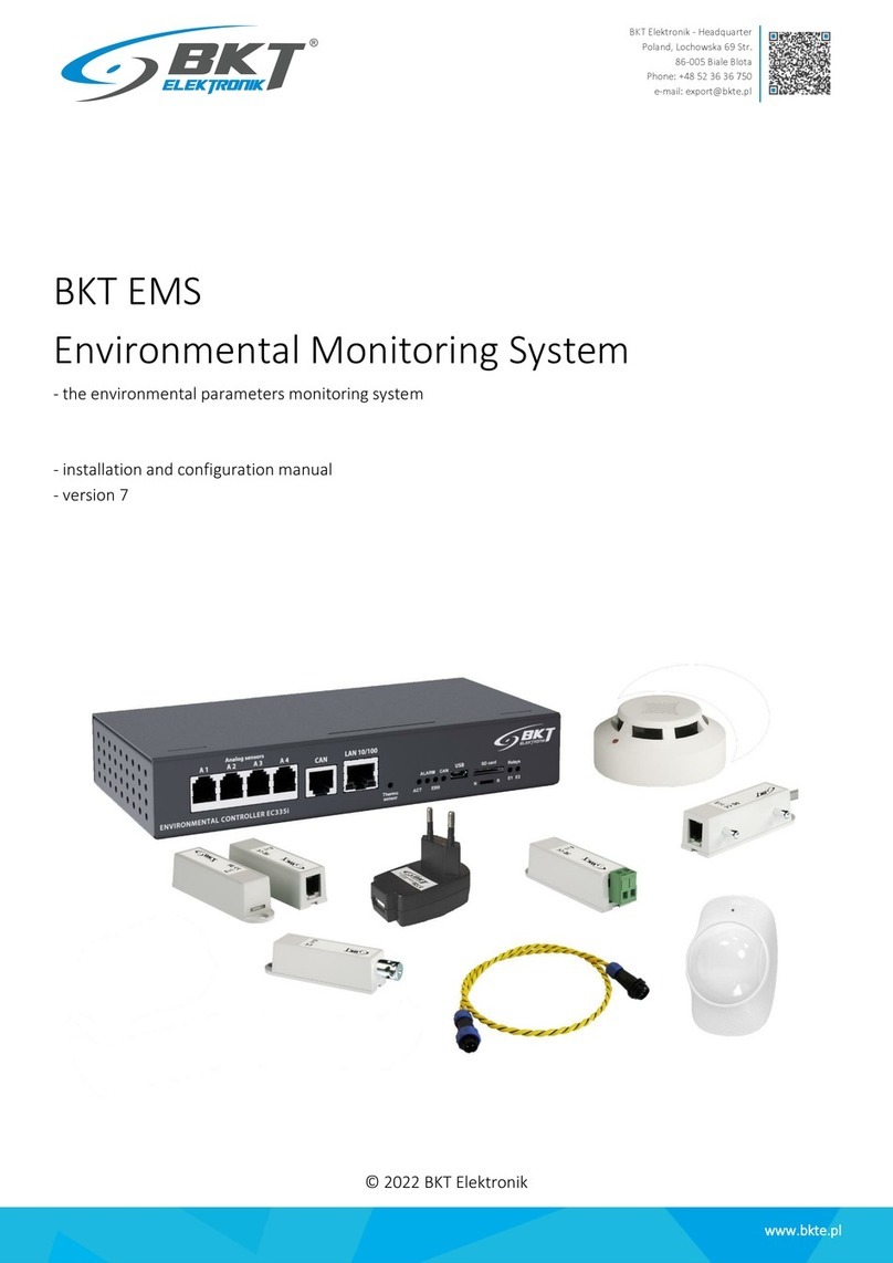 BKT Elektronik EMS Installation and configuration manual