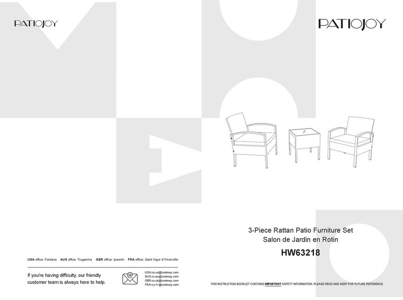 PATIOJOY HW63218 User manual PATIOJOY HW63218 User manual