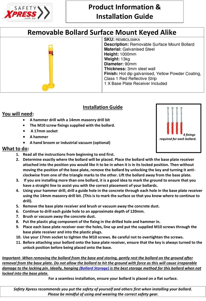 Safety Xpress REMBOLSMKA PRODUCT INFORMATION & INSTALLATION GUIDE