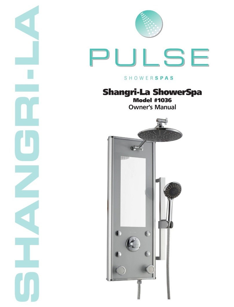 PULSE+ Shangri-La ShowerSpa 1036 User manual