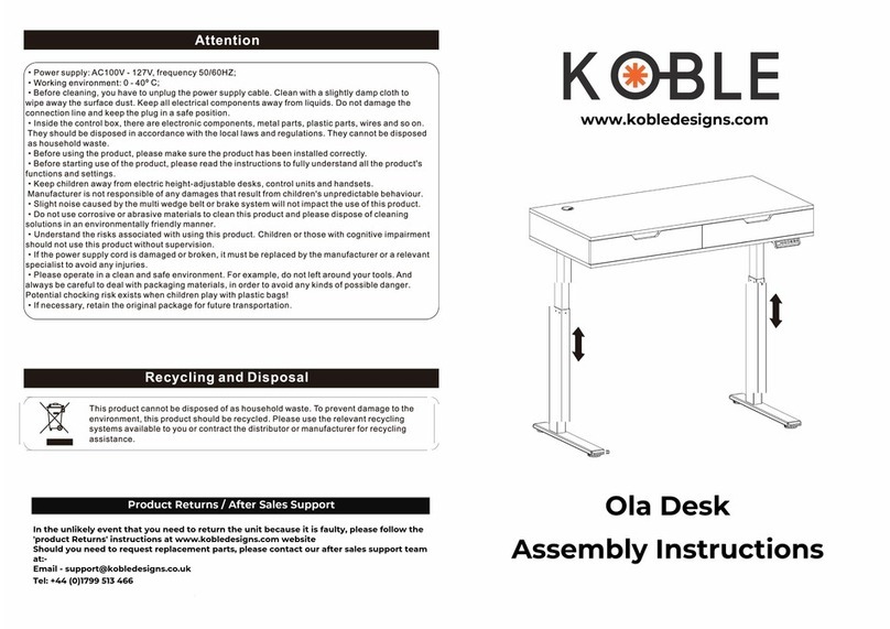 KOBE Ola Assembly instructions KOBE Ola Assembly instructions