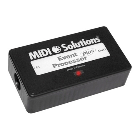 Midi Solutions Event Processor Plus User manual