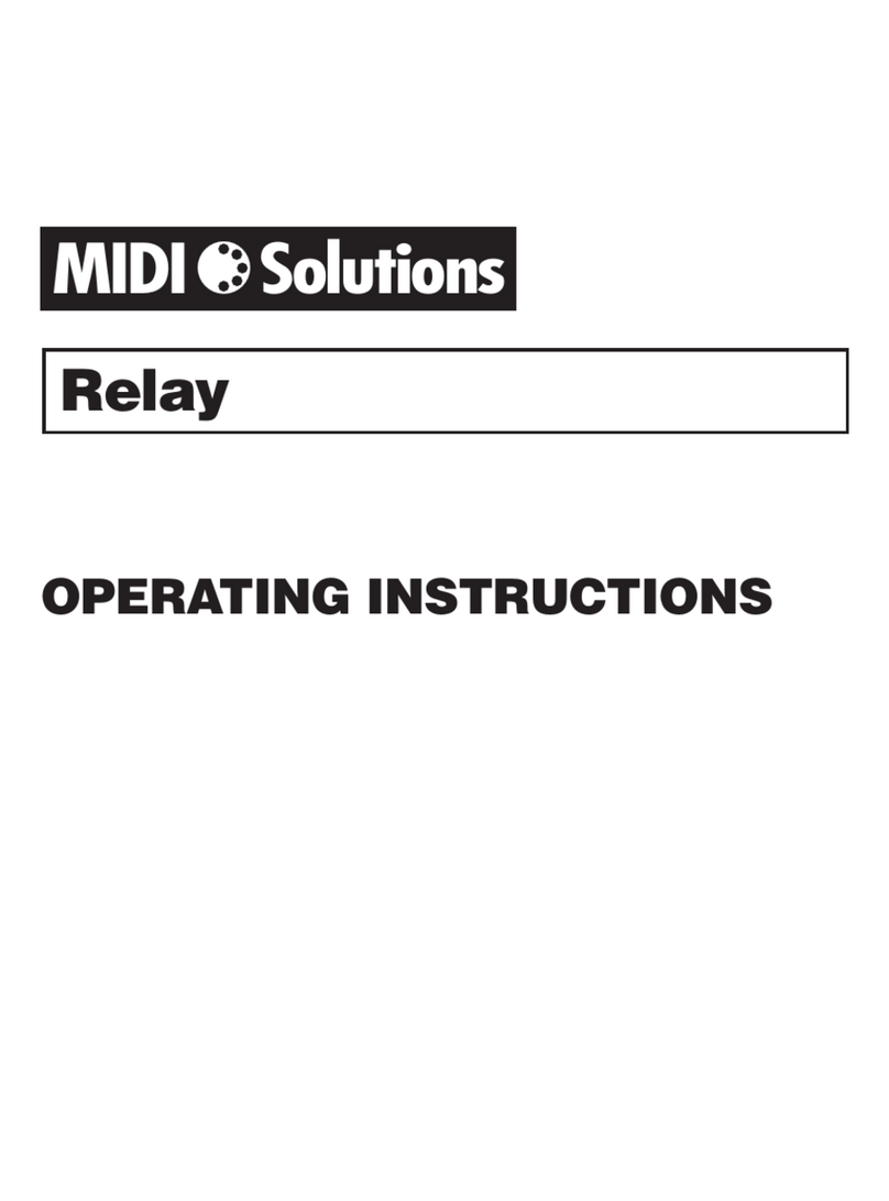 Midi Solutions Relay User manual