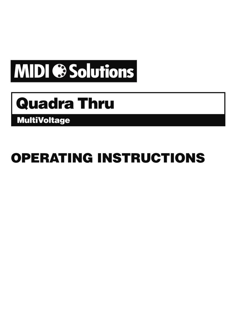 Midi Solutions MultiVoltage Quadra Thru operating instructions
