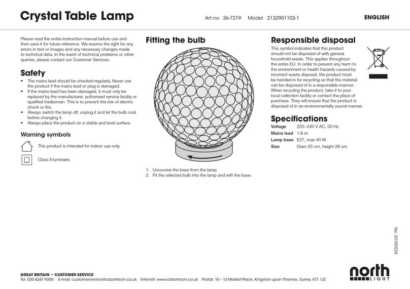 North Light 2132901103-1 instruction manual