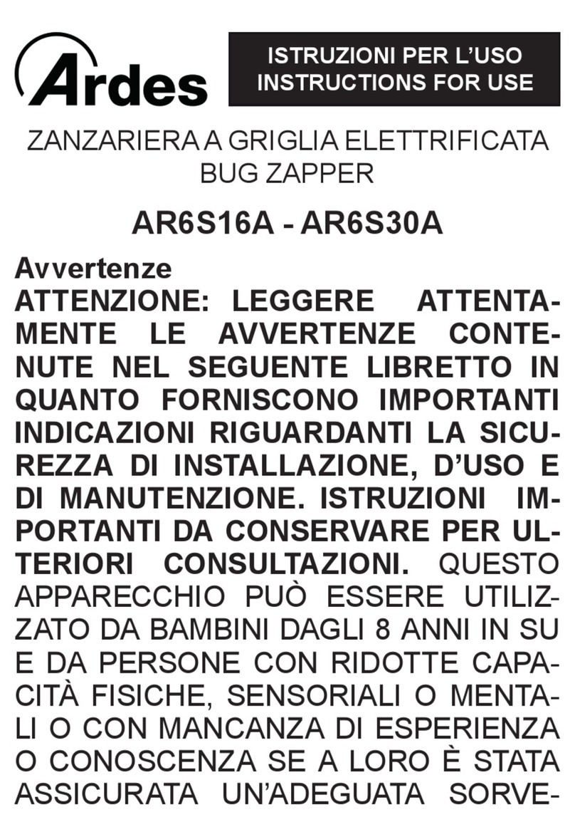 ARDES AR6S16A Instructions for use