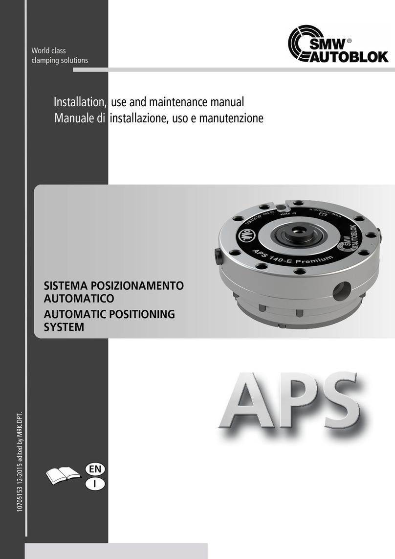 SMW Autoblok APS Use and maintenance manual