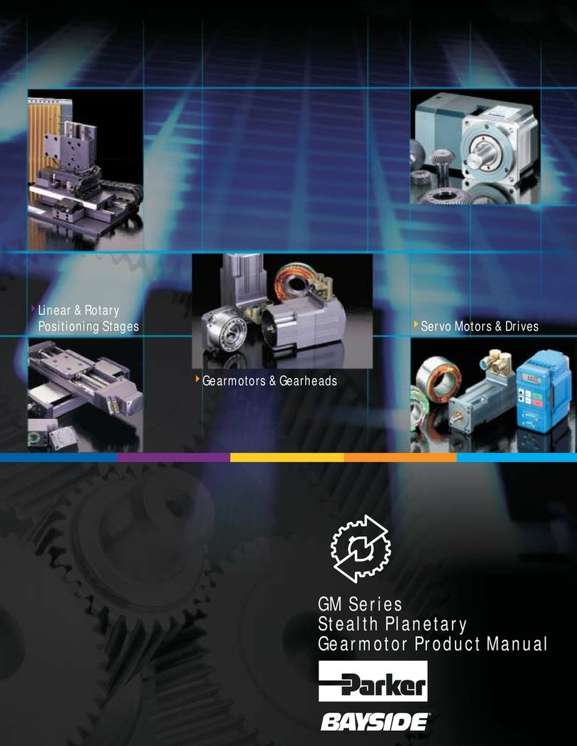 Parker BAYSIDE GM Series User manual