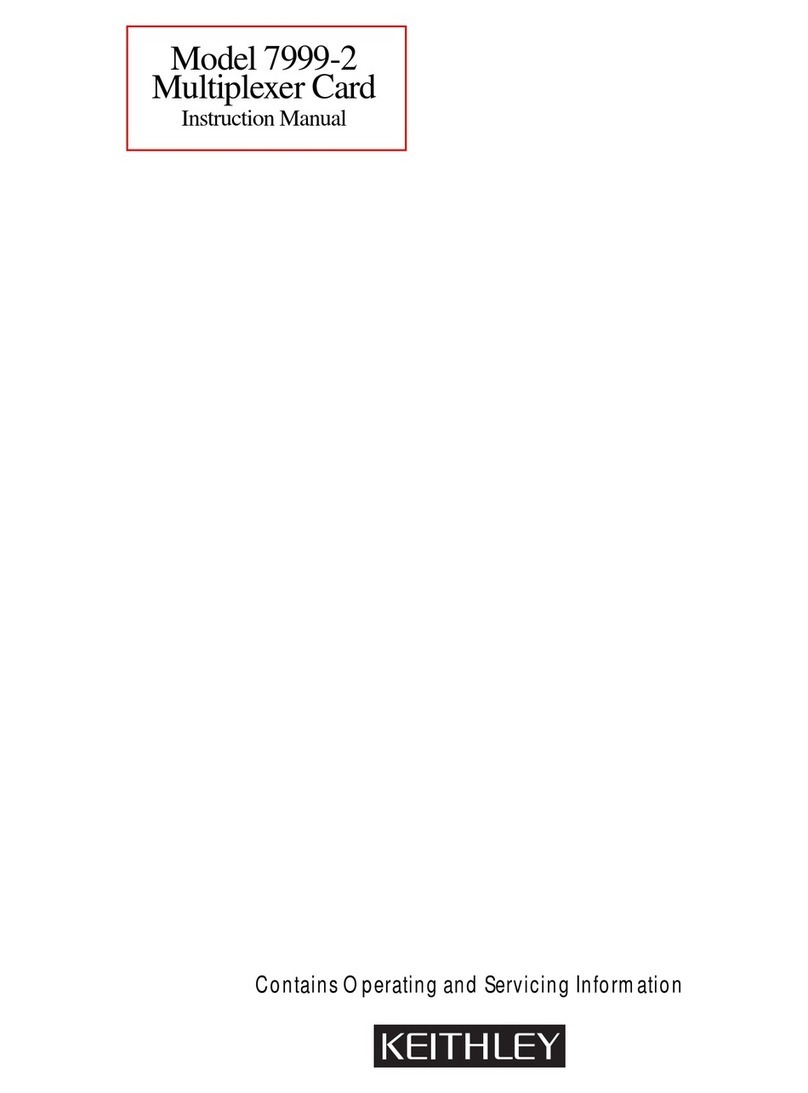 Keithley 7999-2 User manual Keithley 7999-2 User manual