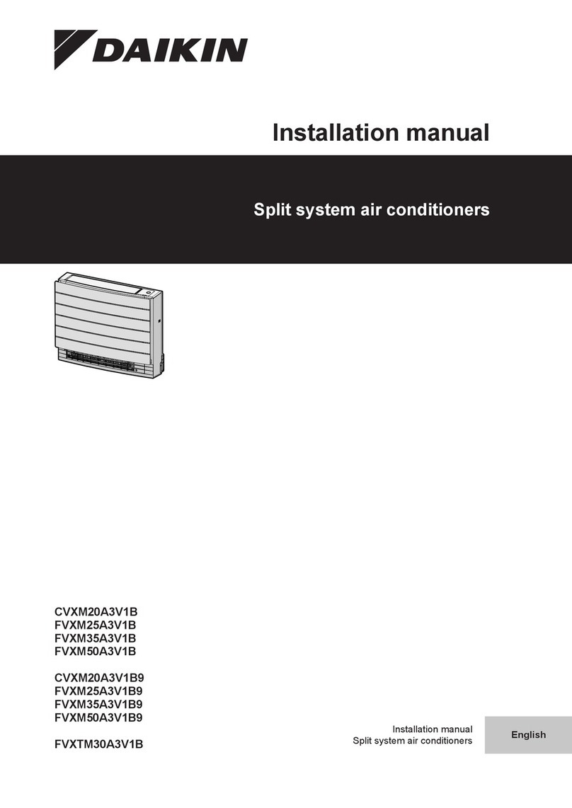 Daikin Perfera CVXM20A3V1B User manual