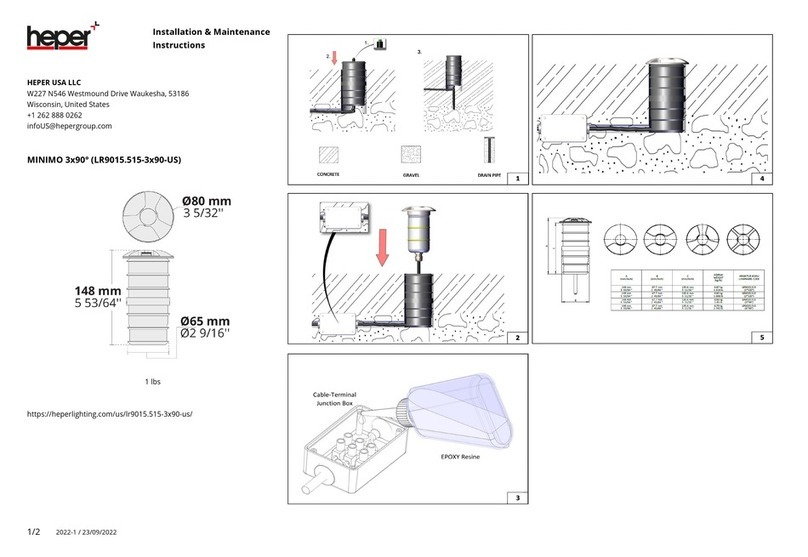 HEPER MINIMO 3x90 Installation and operating instructions