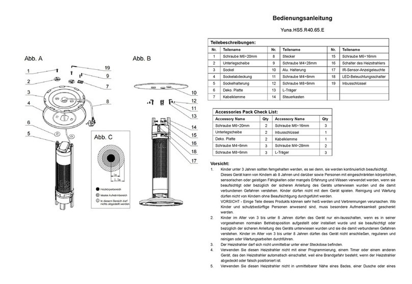GGM Yuna.HS5.R40.65.E Manual instruction