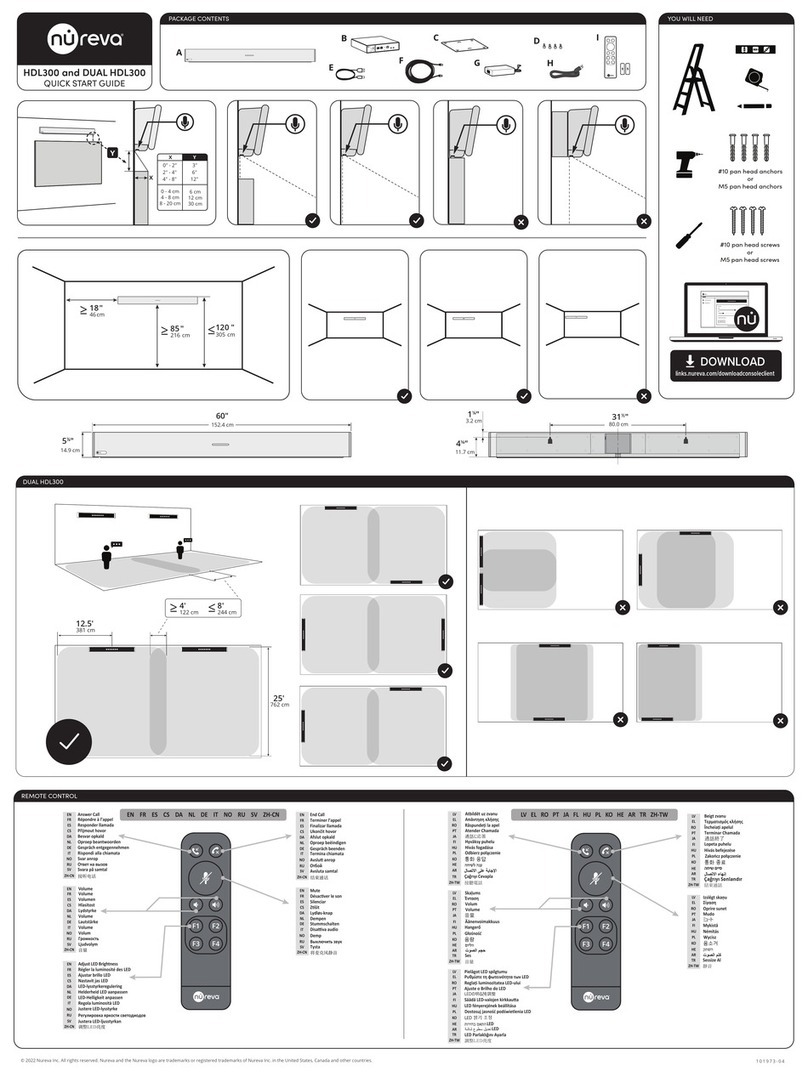 Nureva HDL300 quick start guide Nureva HDL300 quick start guide