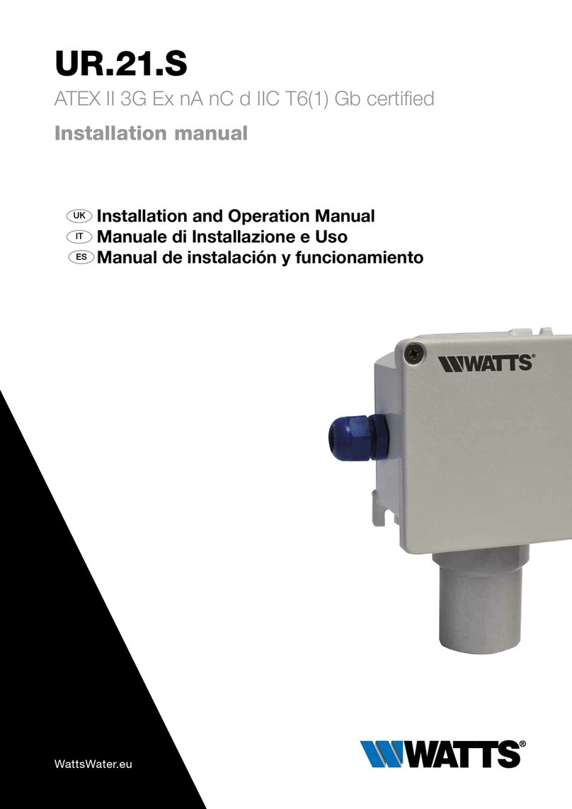 Watts UR.21.S User manual Watts UR.21.S User manual