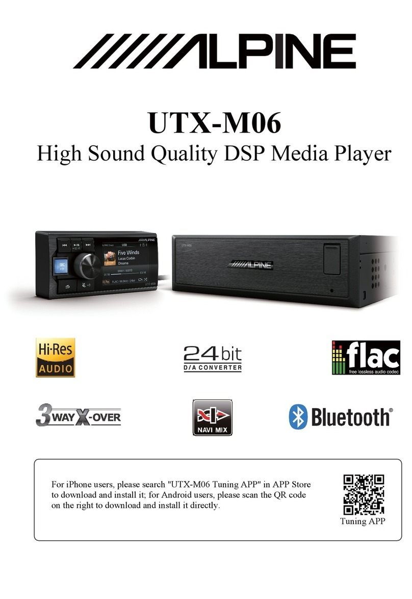 Alpine UTX-M06 manual