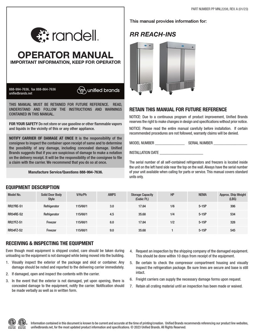 Randell RR27RE-S1 User manual