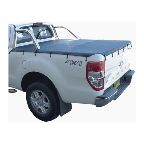 Tuff Tonneaus Ford PX Ranger Dual Cab installation instructions