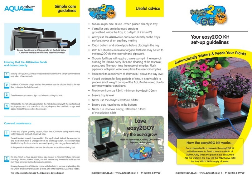 AQUAvalve easy2GO Kit Instruction Manual