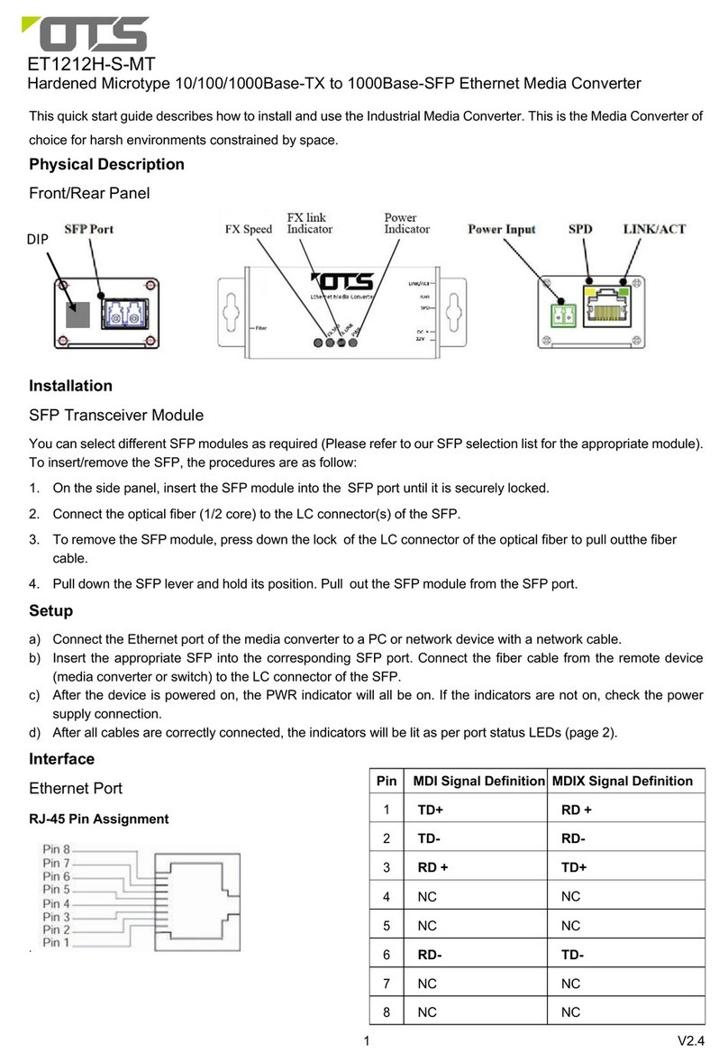 OTS ET1212H-S-MT manual