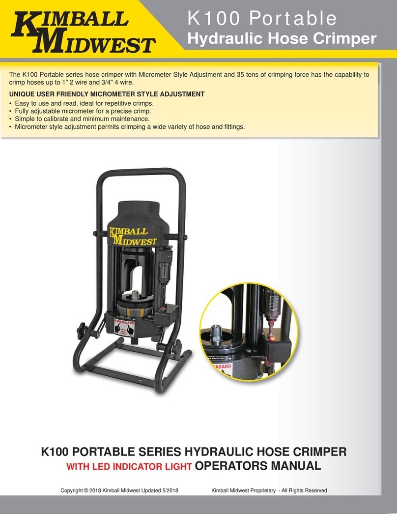 KIMBALL MIDWEST K100 Portable User manual