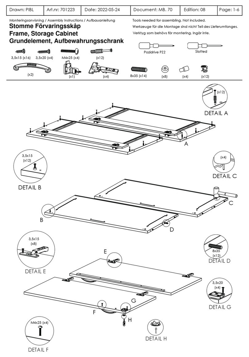 Sjobergs PIBL 701223 manual