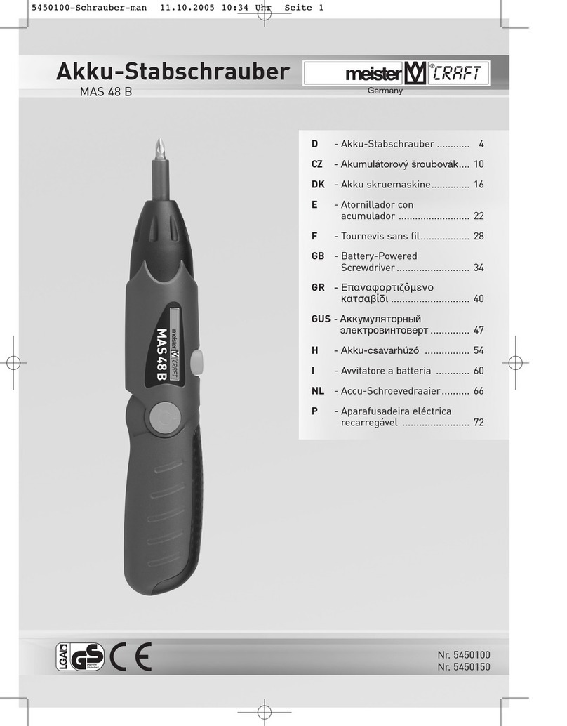 MEISTER CRAFT MAS 48 B manual MEISTER CRAFT MAS 48 B manual
