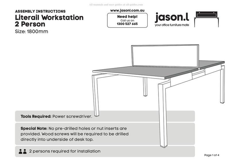 Jason.L Literail Workstation 2 Person User manual