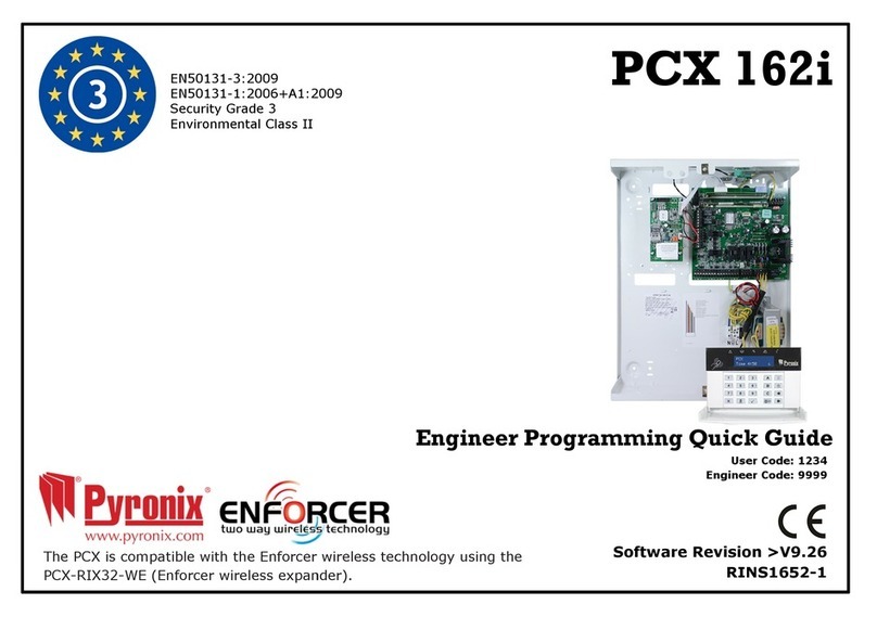 Pyronix PCX 162i Operating instructions