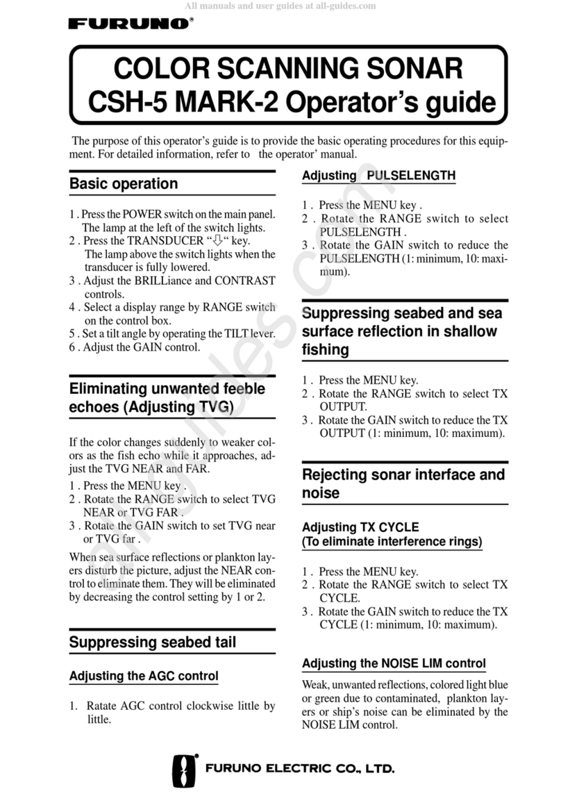 Furuno CSH-5 MARK-2 Operator's guide