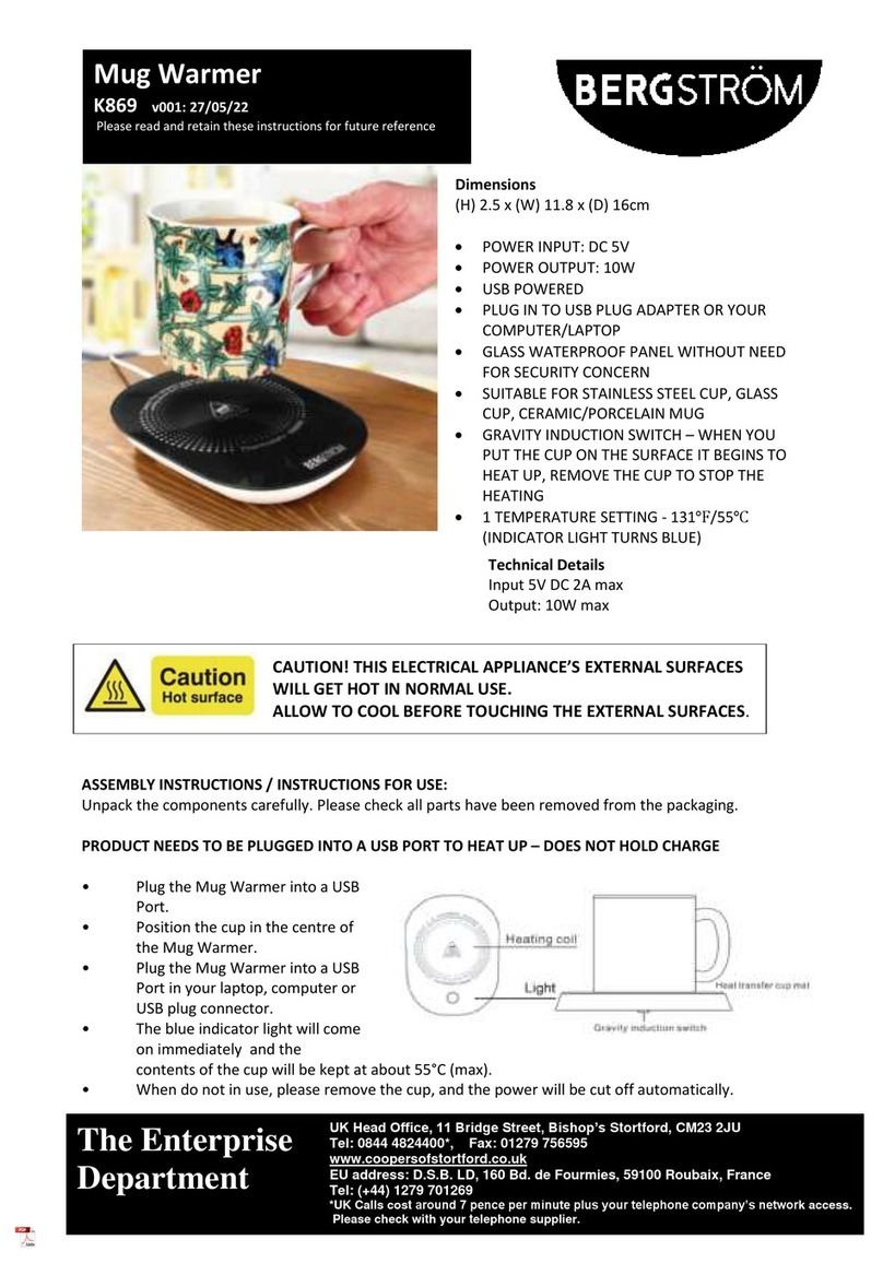 Bergstrom K869 quick start guide