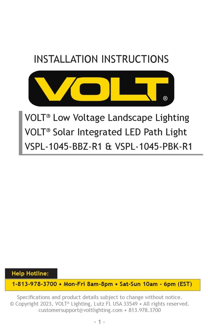 Volt VSPL-1045-BBZ-R1 installation instructions