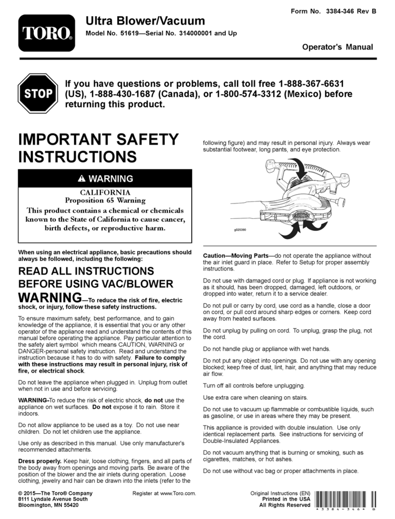 Toro 51619 Operator's manual