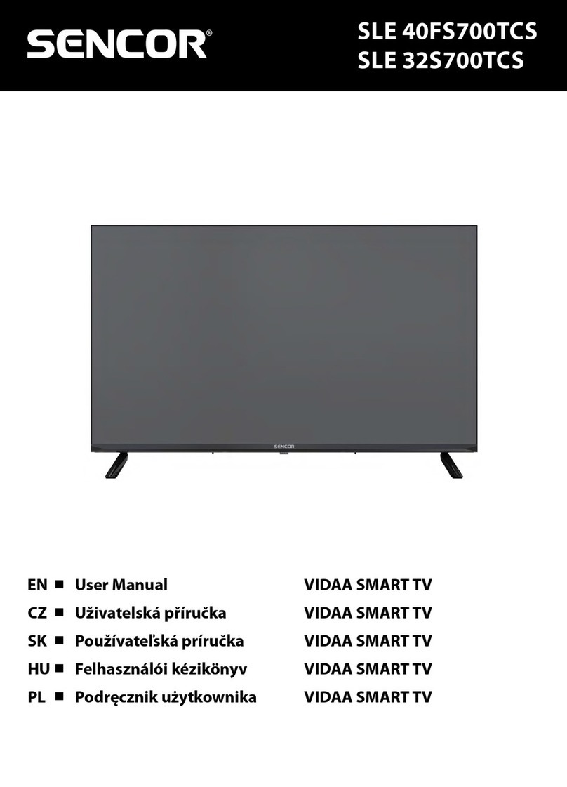Sencor VIDAA SLE 40FS700TCS user manual