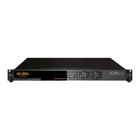Aruba Networks CLEARPASS APPLIANCE Hardware installation guide