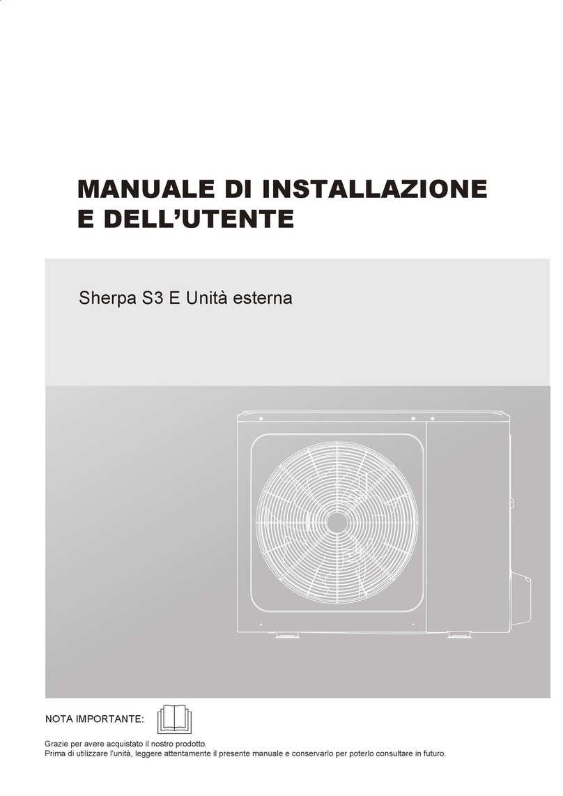 Olimpia splendid Sherpa AQUADUE S3 E Installation and owner's manual