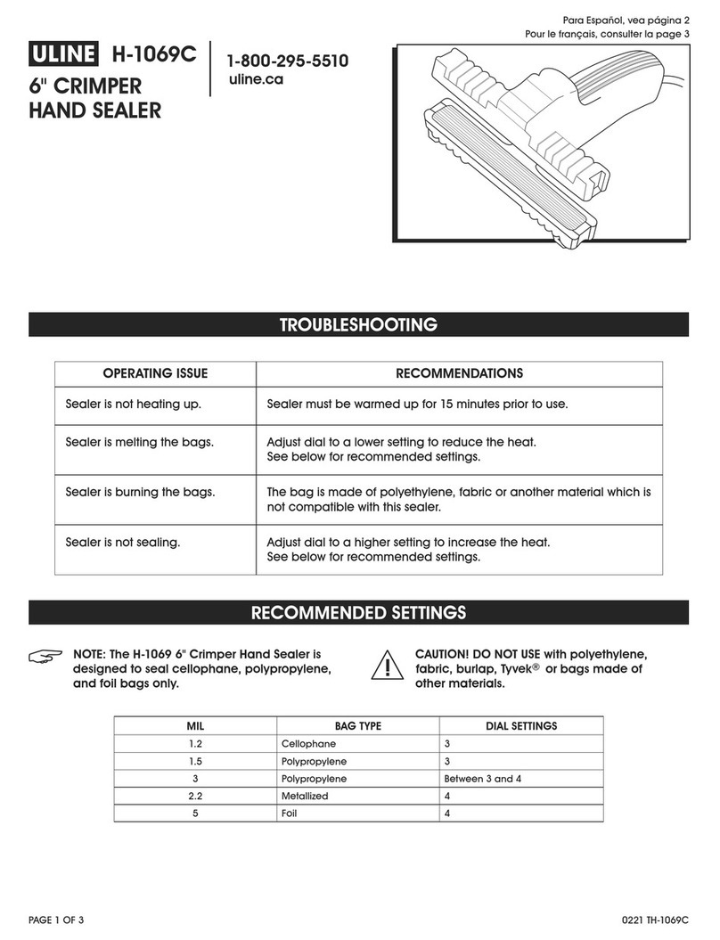 U-Line H-1069C User manual
