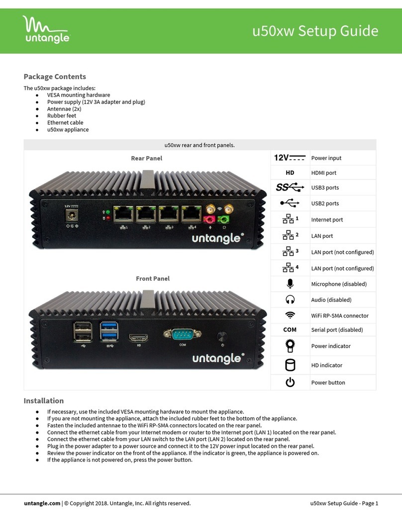 Untangle U50XW User manual