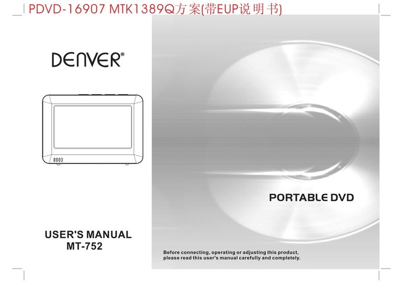 Denver MT-752 User manual