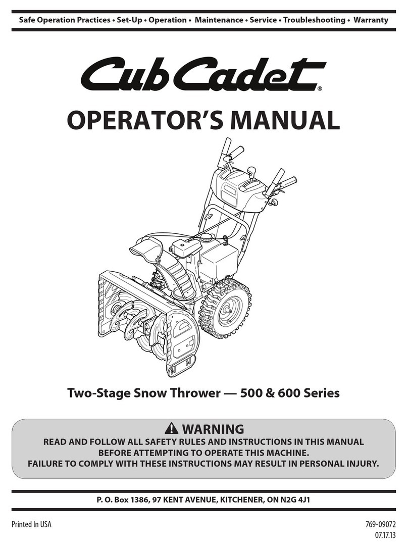Cub Cadet 500 Series User manual