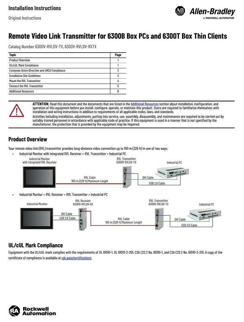 Allen-Bradley 6300V-RVLDV-TX User manual