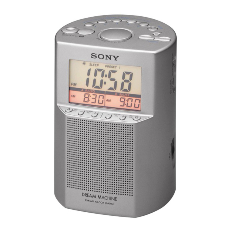 Sony DREAM MACHINE ICF-C793 user manual