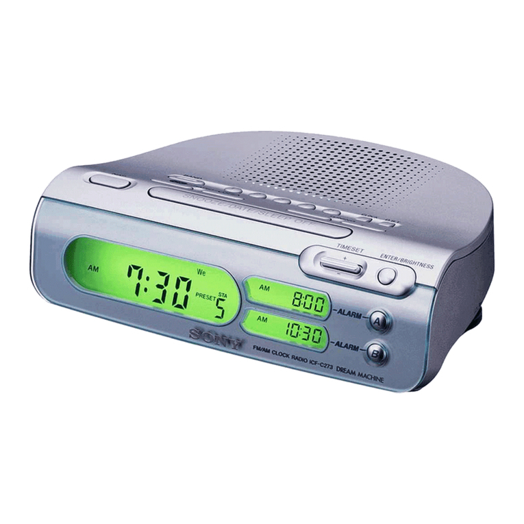 Sony Dream Machine ICF-C273 user manual