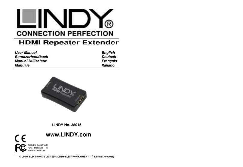 Lindy 38015 User manual